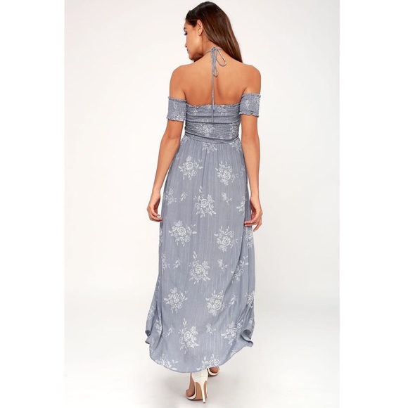 LULU’S Sage The Label Floral Hi Low Hem midi Dress - Picture 3 of 8